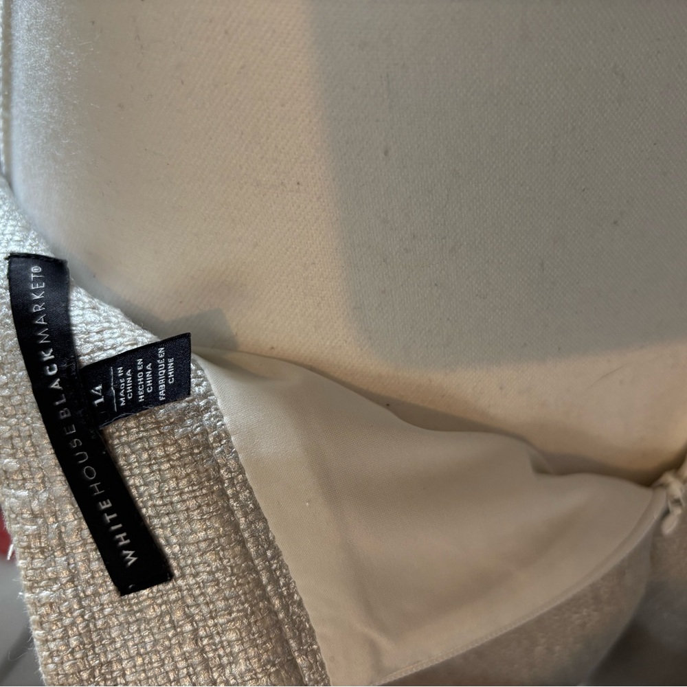 White House Black Market Metallic A-Line Skirt - Picture 7 of 7